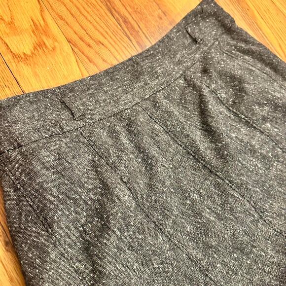 Grey and black midi wool blend skirt - Picture 6 of 6